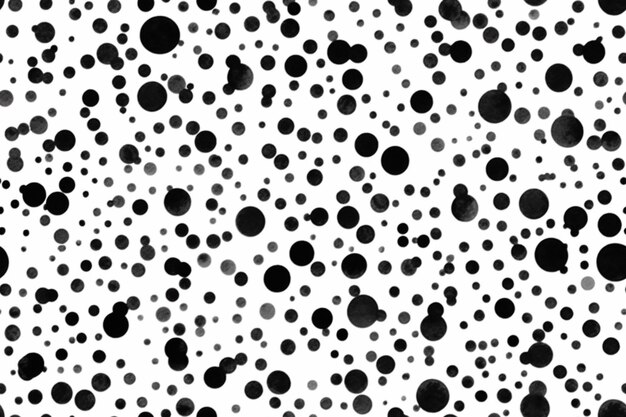 a black and white polka dot pattern with a lot of dots generative ai