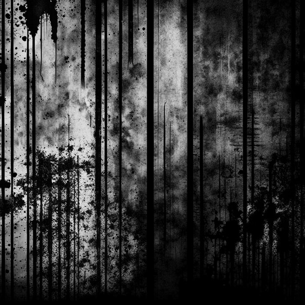 Photo black and white rough scratch concrete wall abstract background