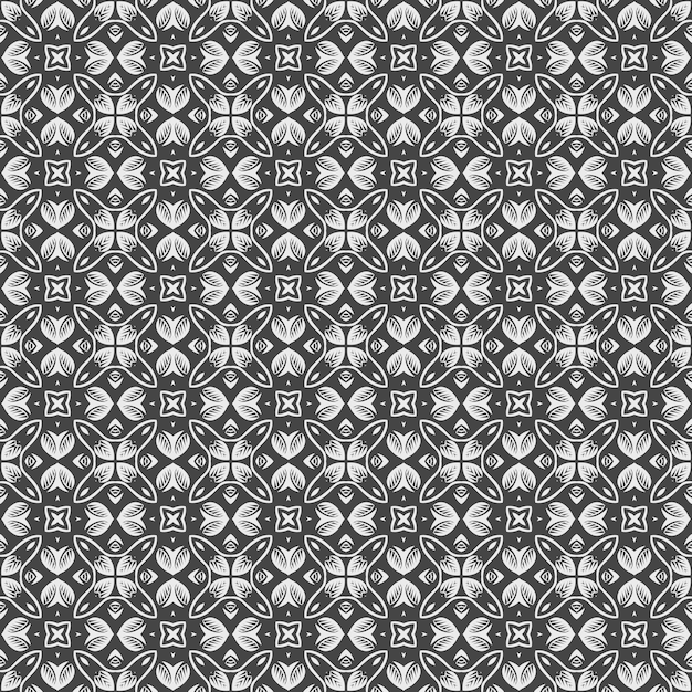 Black and white seamless pattern with the letters x and h on a white background.