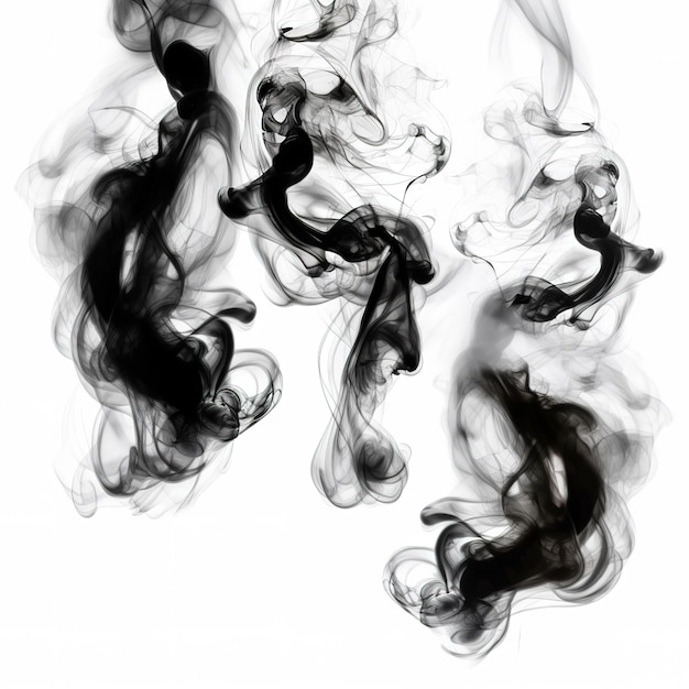 black and white Shape Smoke