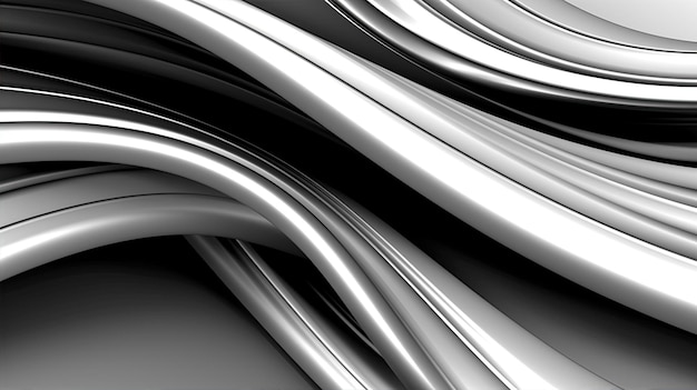 黒と白の銀の抽象的な背景