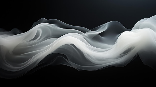 Black and white smoke pattern Abstract background