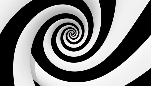 black and white spiral abstract visual symbol ad design stock illustrations in the style of surreal