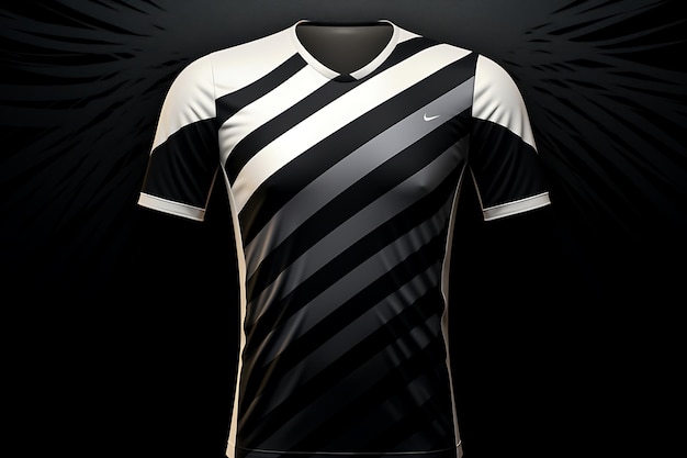 Photo black and white sports jersey design