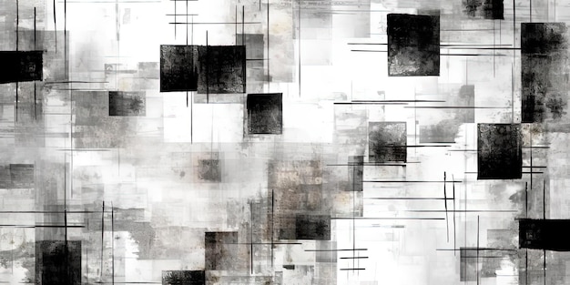 black and white squares on a background