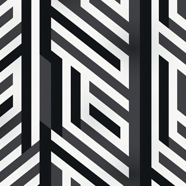черно-белый полосатый рисунок в стиле минималистской геометрии