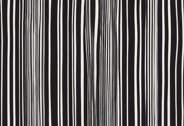 A black and white striped pattern with varying thickness