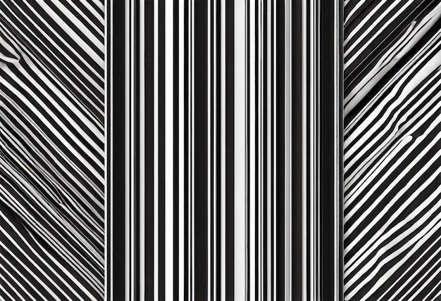 A black and white striped pattern with varying thickness