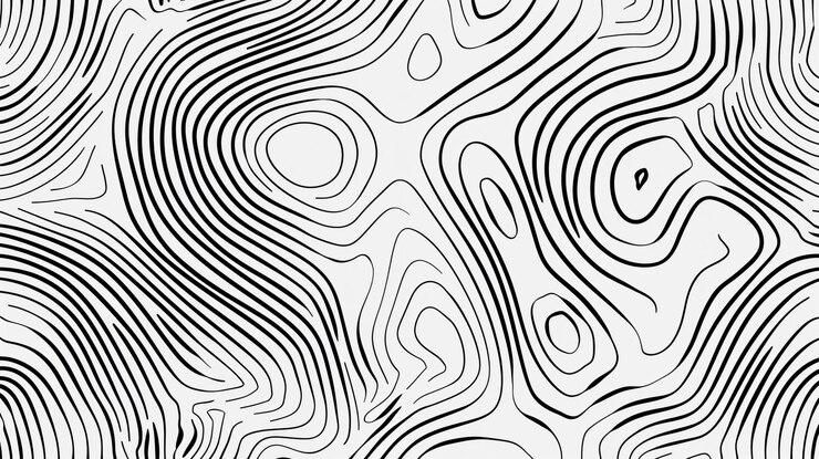 Photo black and white striped pattern with the word quot on the left