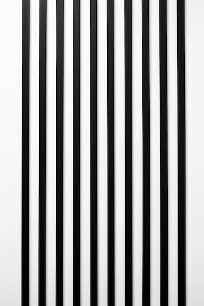 Photo a black and white striped wall with vertical lines digital image