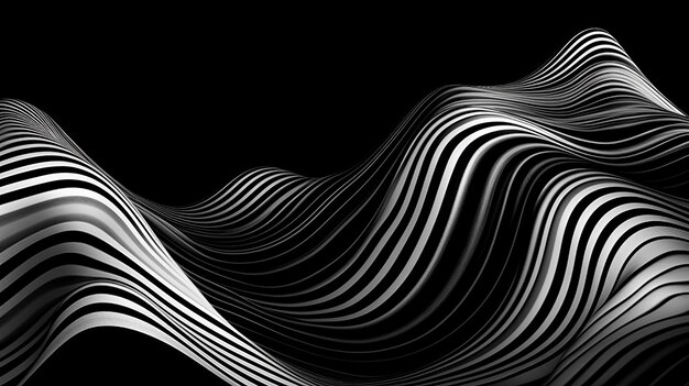 Black and White Stripes Background