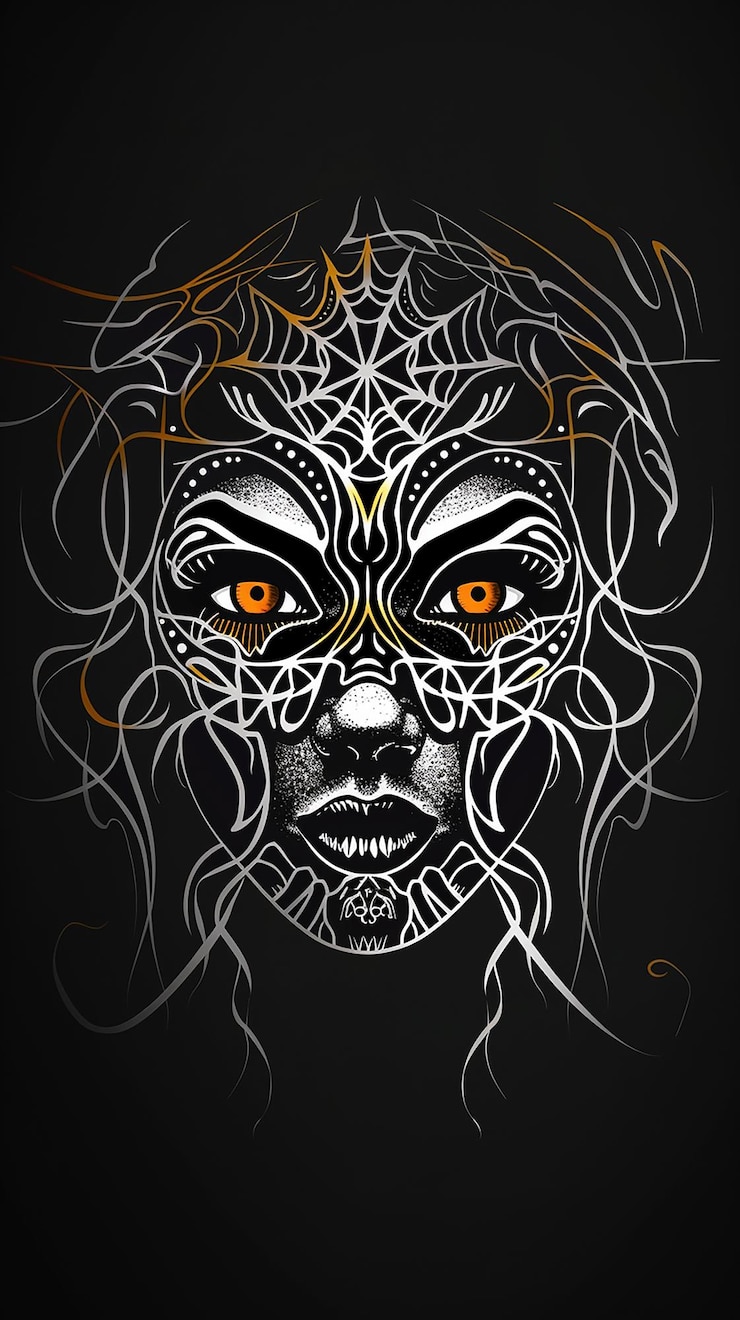 फोटो a black and white tattoo drawing of a digital art