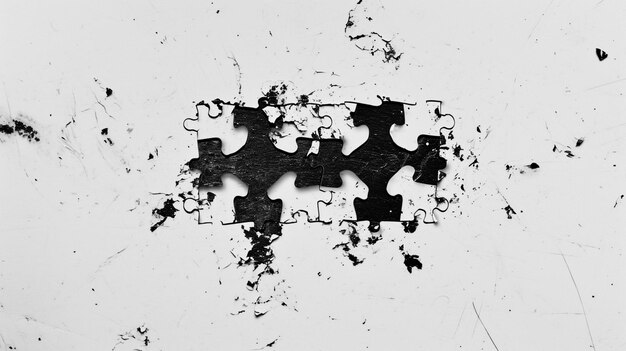 black and white texture on a light background pieces that look like puzzles