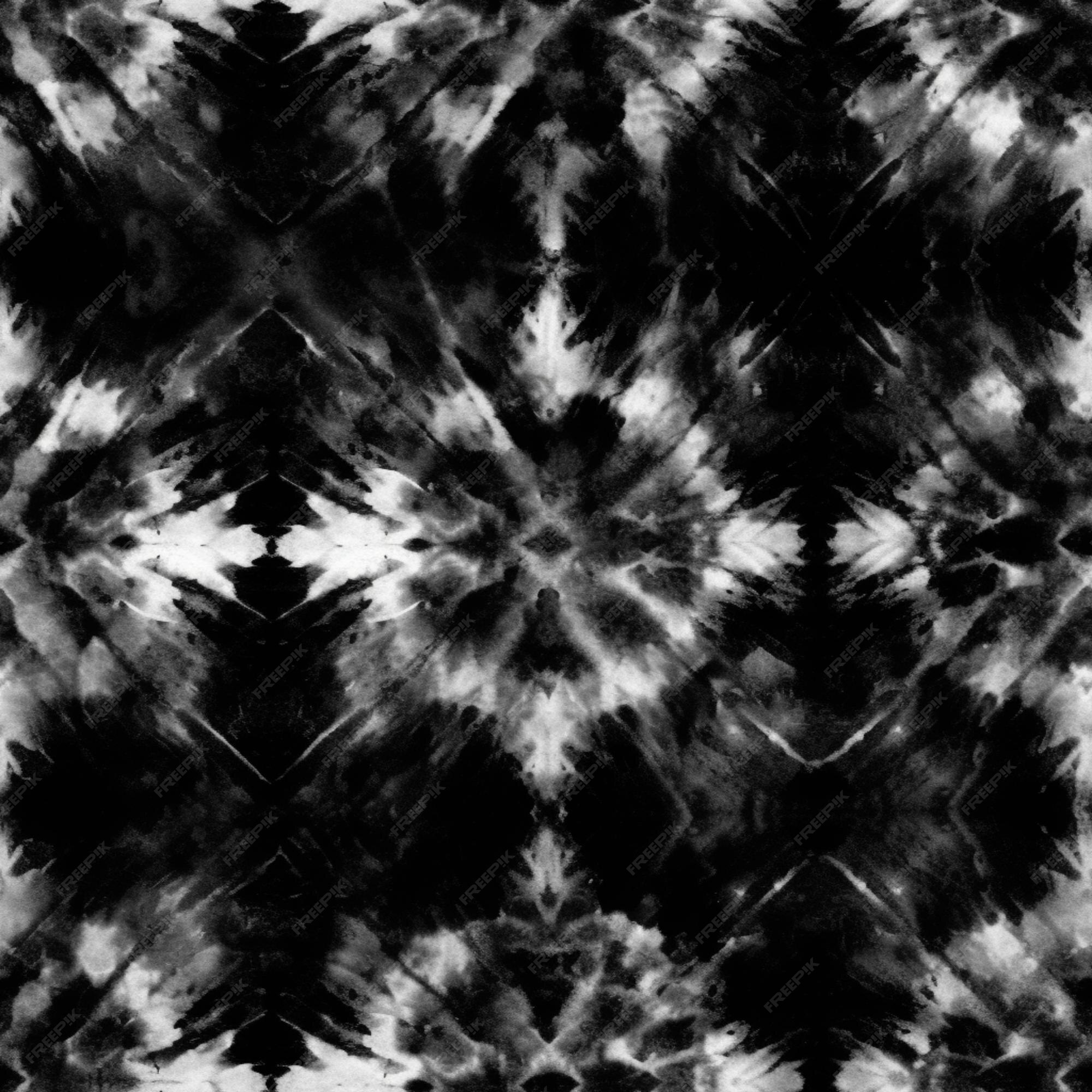 Premium AI Image | A black and white tie dye pattern with a lot of ...