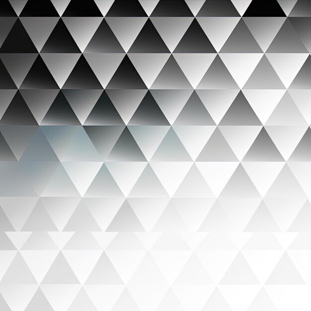 Photo black and white triangle ombre pattern in the style of gradient color blends