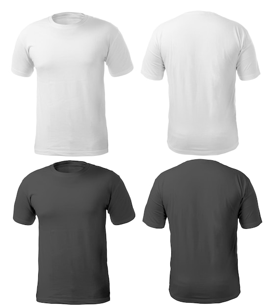 Photo black white tshort shirt copy space mock up template