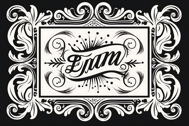 Photo black and white vector text frame and typography designs for laser cut and cnc cavity eng creative