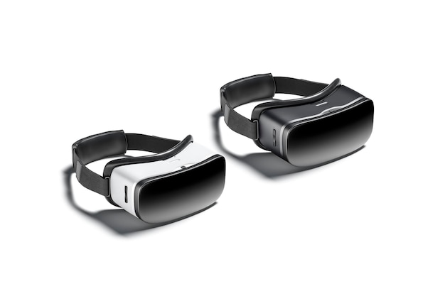 Photo black and white virtual reality goggles simulation or illusion headset glasses gadget vr gaming