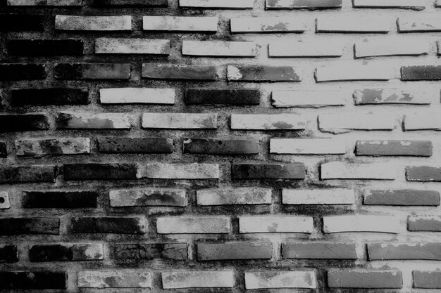 Black and white wall brick texture