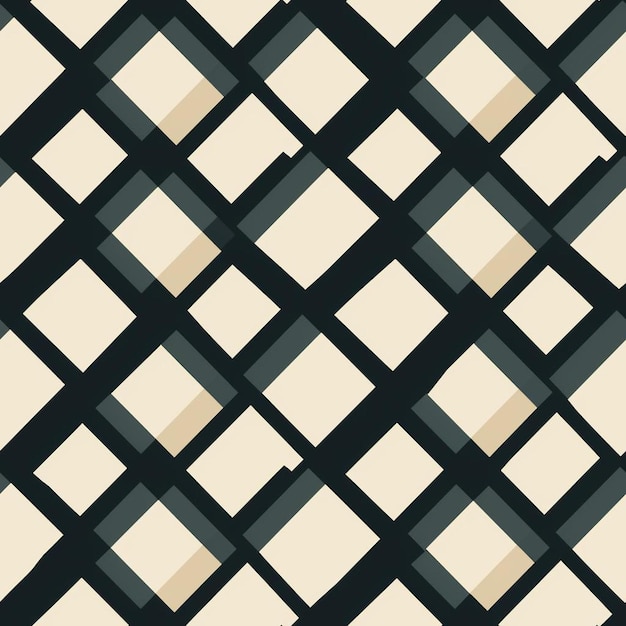 A black and white wall with a pattern of squares and a black and white background.
