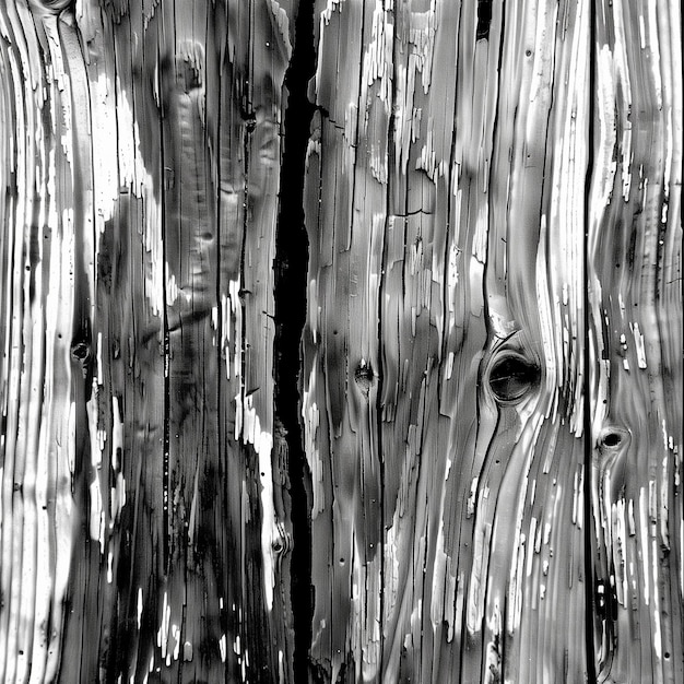 Photo black and white wooden texture