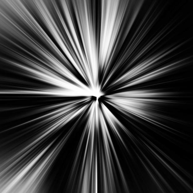 black and white zoom motion effect abstract background
