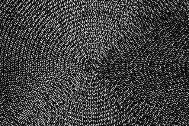 Black wicker background Copy space Closeup