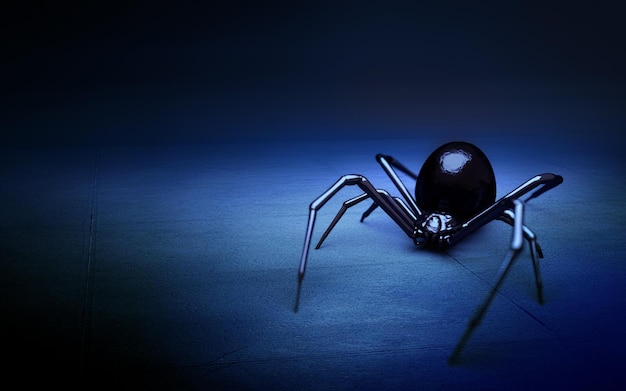 Black Widow Spider 3d illustration