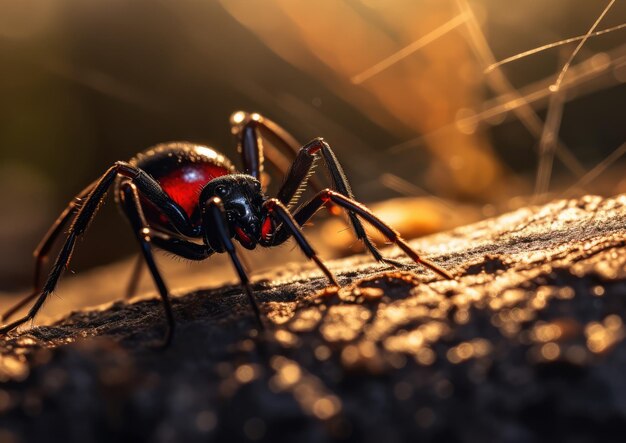 Black widow spider latrodectus