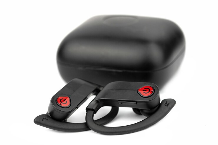 The black Wireless Earbuds, Earphone