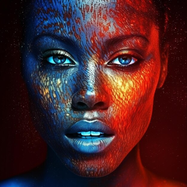 black woman art dark stylish