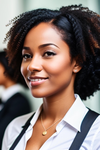 black woman worker employee realistic highly defined high quality