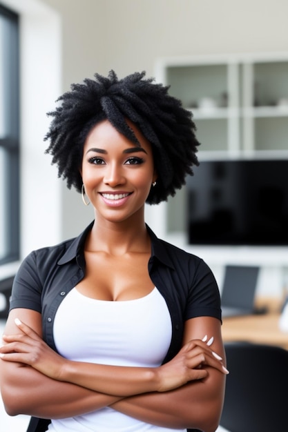 black woman worker employee realistic highly defined high quality