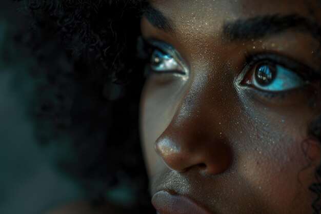 black womans portrait closeup