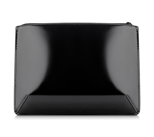 Black women's cosmetic bag, mockup without logo