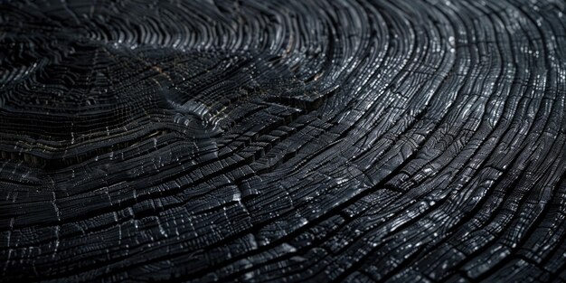 Black Wood Grain Texture CloseUp Corner of Beautiful Natural Dark Abstract Background