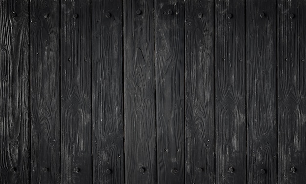 Photo black wood texture. background old panels