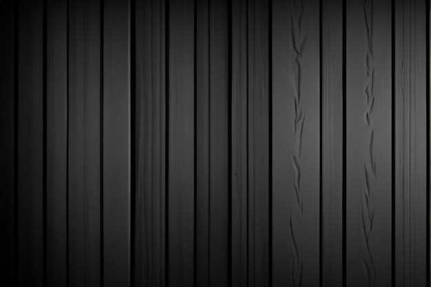 Photo black wood wallpaper with a dark background and a light source