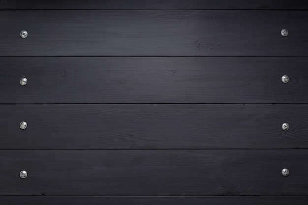 Black wooden background as texture surface