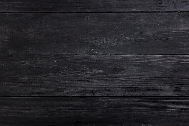 Black Wooden Background Texture Board