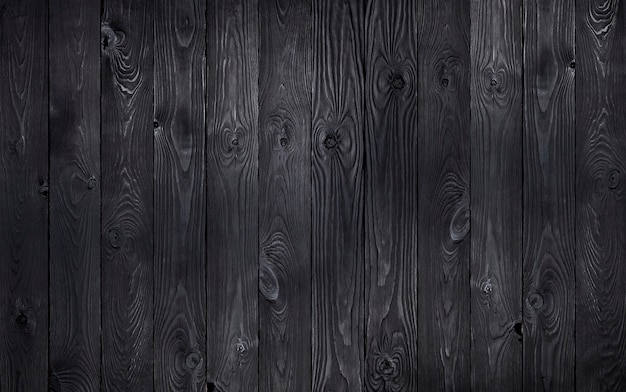 Premium Photo | Black wooden background