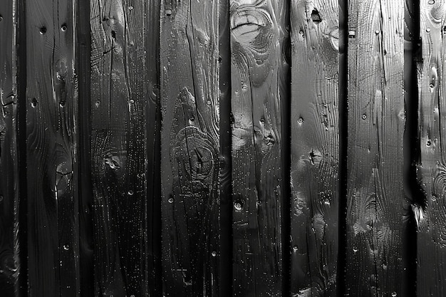 Black Wooden Wall Background Texture