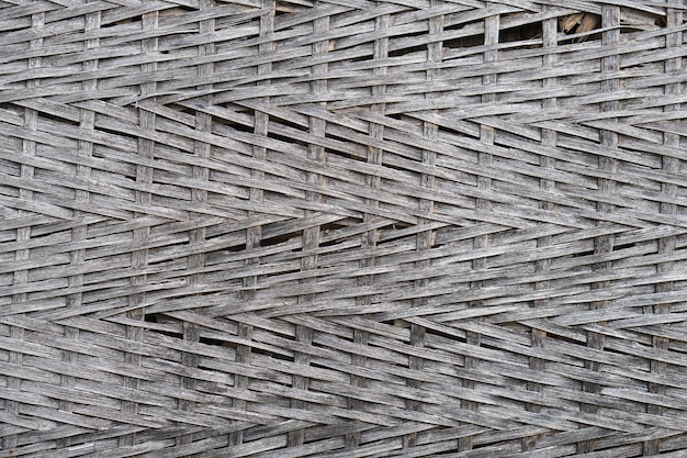 Black woven wood texture backgroundDark weave bamboo wood texture