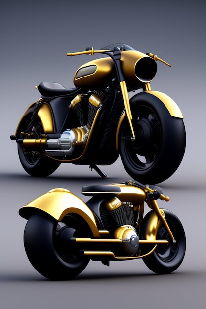 black Xtreme GN64 motorcycle