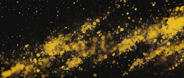 Black and yellow abstract dirty grunge background generated by AI