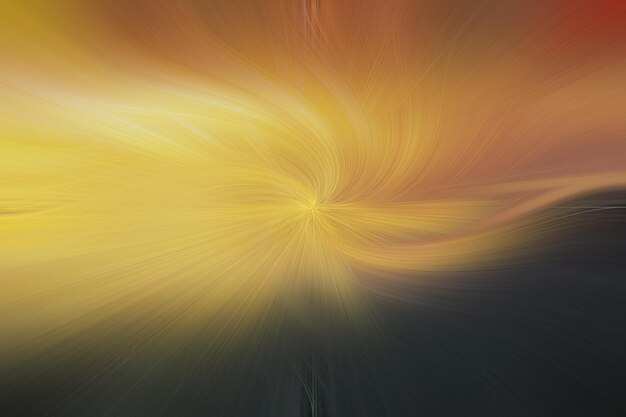 black and yellow floral waves abstract background