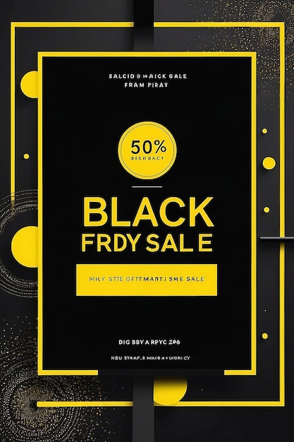 Black and yellow modern black friday sale instagram story