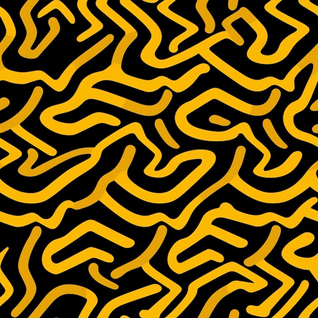 A black and yellow pattern