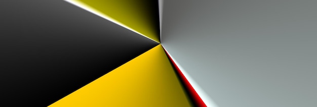 black yellow white paper web banner abstract background