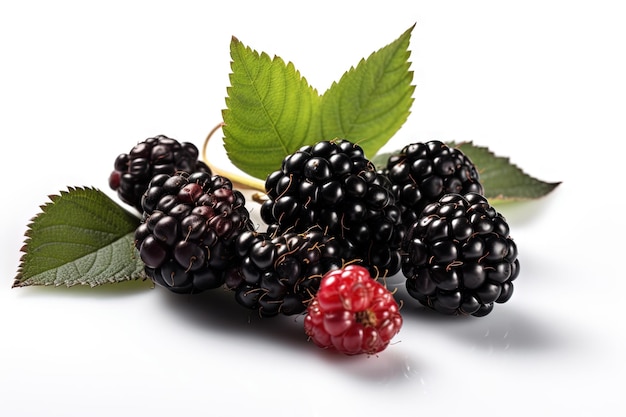 Blackberries on background Juicy black berries fresh and sweet